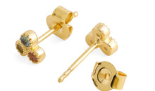 Ohrstecker HARRIET TRINITY 2mm Turmalin