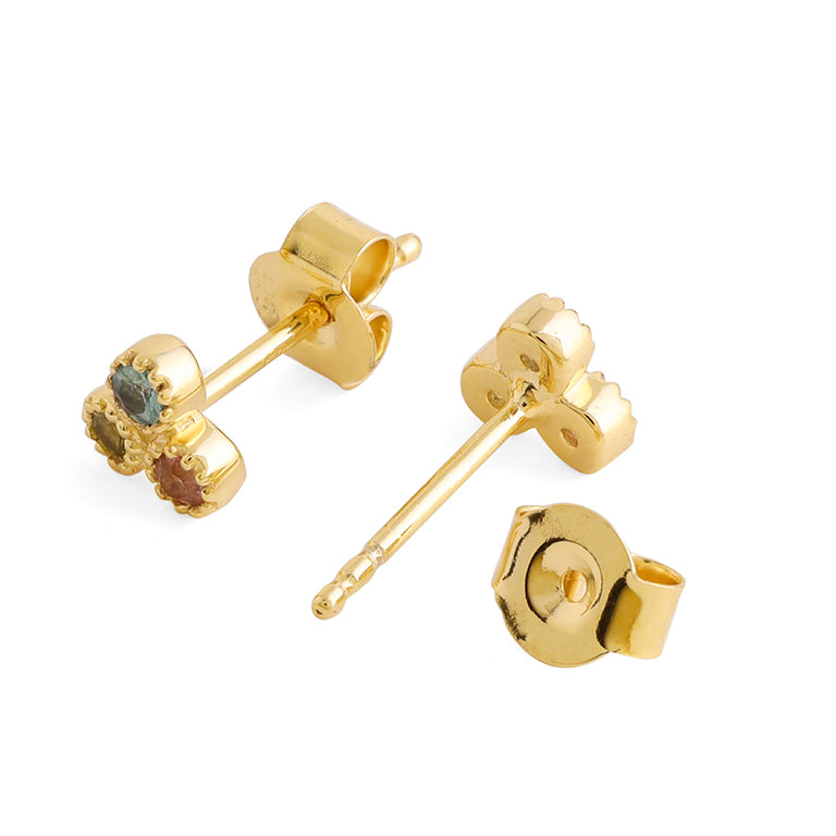 Ohrstecker TRINITY HARRIET Multiturmalin 2mm