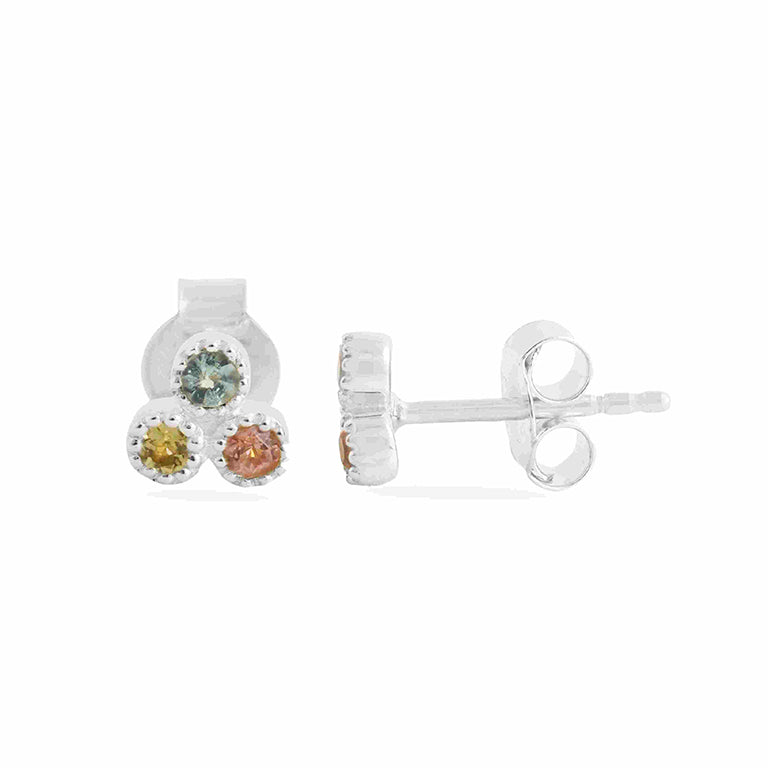 Ohrstecker TRINITY HARRIET Multiturmalin 2mm