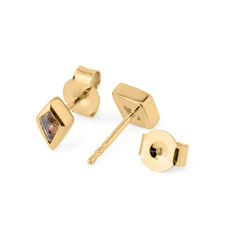 Ohrstecker KITE Labradorit 3X5mm Silber