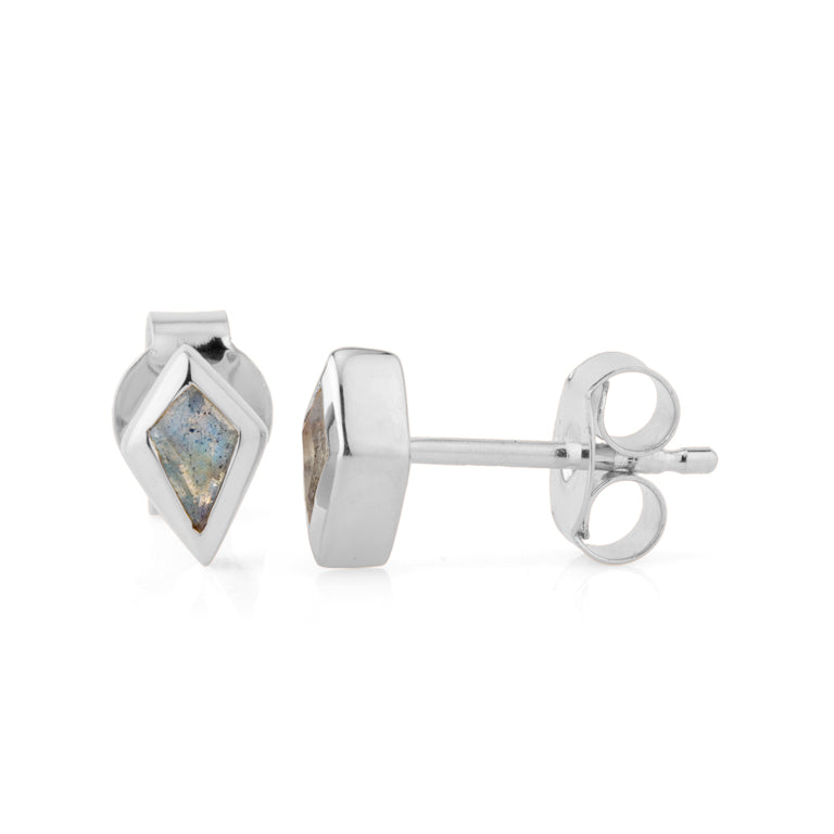 Ohrstecker KITE Labradorit 3X5mm Silber
