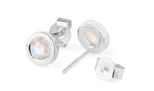 Ohrstecker LEILA Mondstein Silber