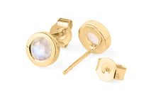 Ohrstecker LEILA Mondstein Silber