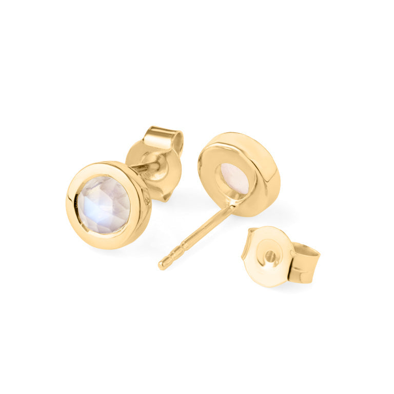 Ohrstecker LEILA Mondstein Silber