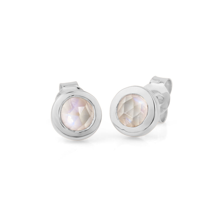 Ohrstecker LEILA Mondstein Silber