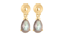 Ohrstecker LEONIE Labradorit 5X8mm