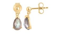 Ohrstecker LEONIE Labradorit 5X8mm