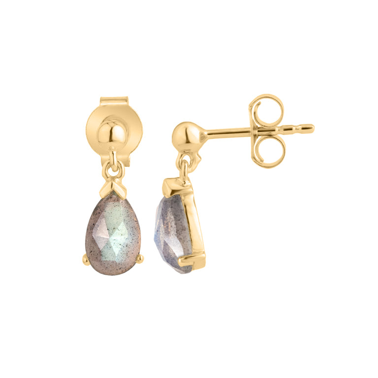 Ohrstecker LEONIE Labradorit 5X8mm