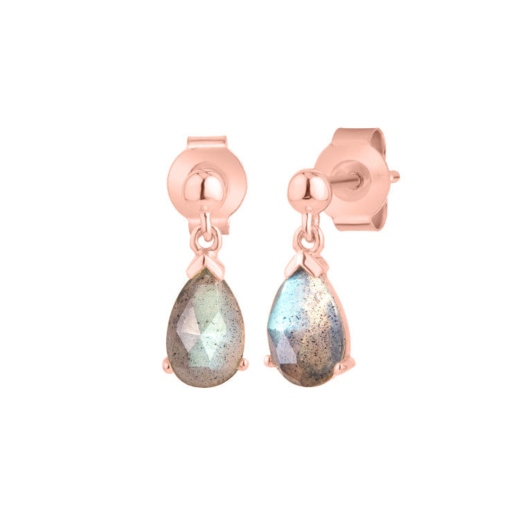 Ohrstecker LEONIE Labradorit 5X8mm