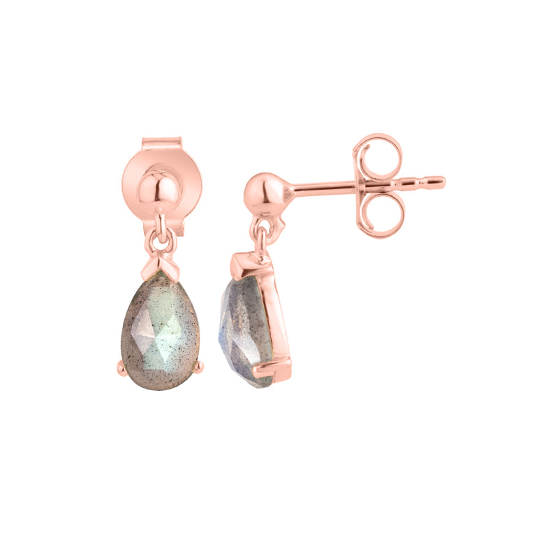 Ohrstecker LEONIE Labradorit 5X8mm