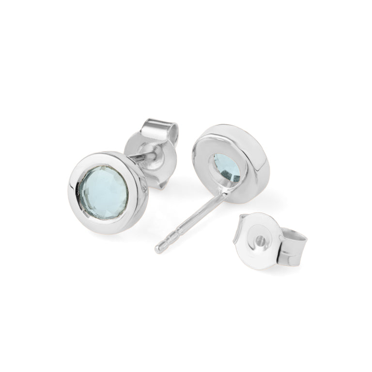 Ohrstecker LEILA Blautopas