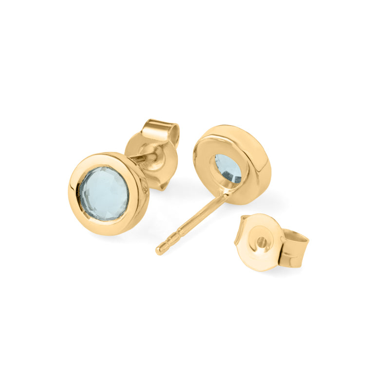 Ohrstecker LEILA Blautopas