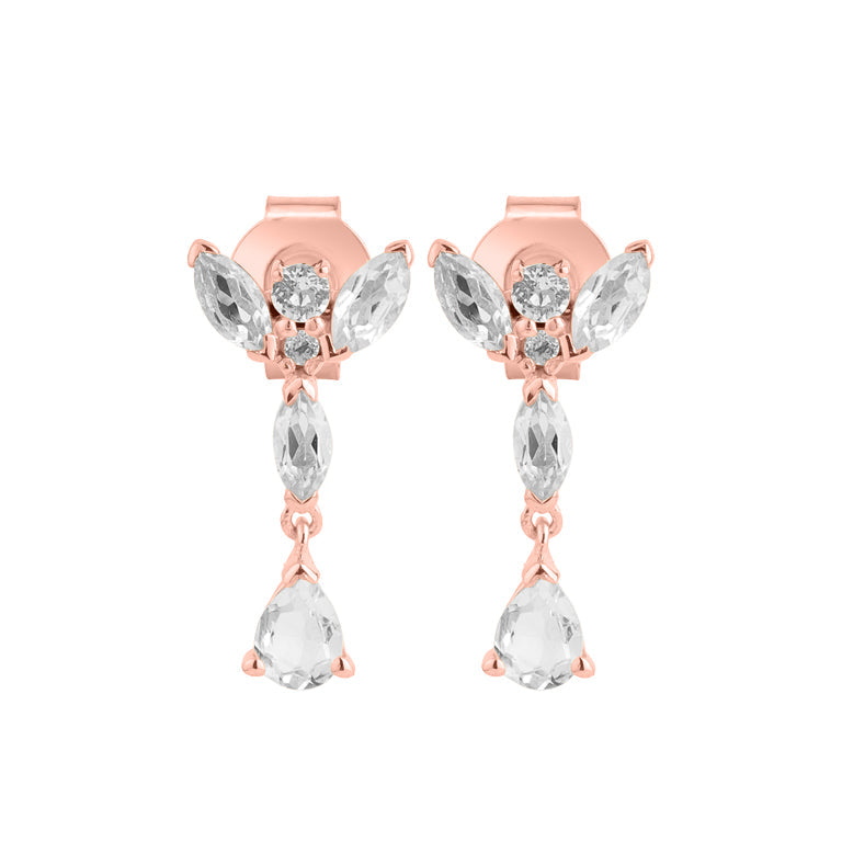 Ohrstecker PENELOPE Topas Silber