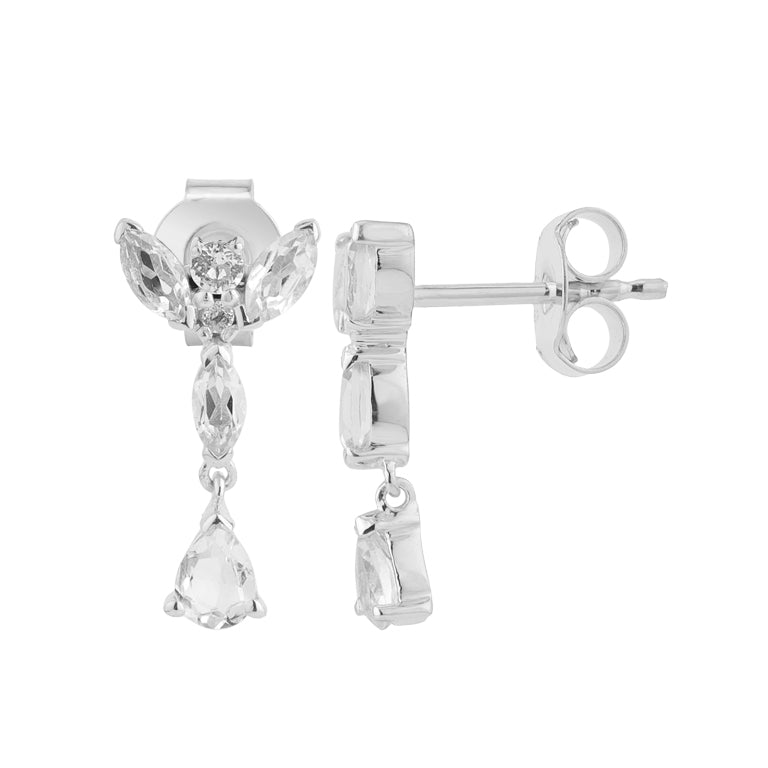 Ohrstecker PENELOPE Topas Silber