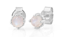Ohrstecker SAMANTHA mit Mondstein 4 mm