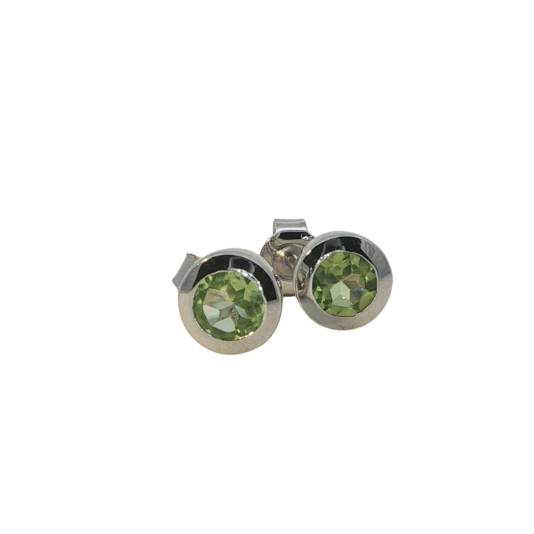 Ohrstecker ESTIA Peridot 5mm Silber