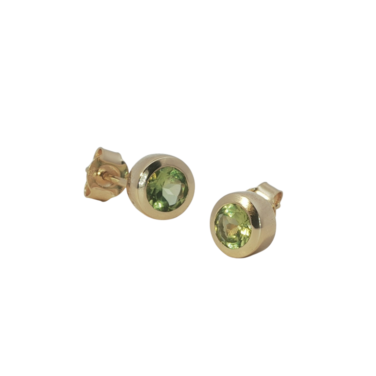 Ohrstecker ESTIA Peridot 5mm Silber