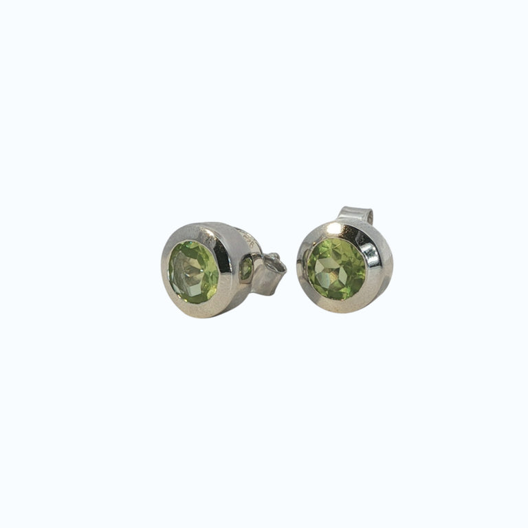 Ohrstecker ESTIA Peridot 5mm Silber
