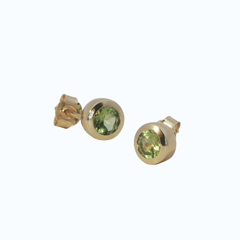 Ohrstecker ESTIA Peridot 5mm Silber
