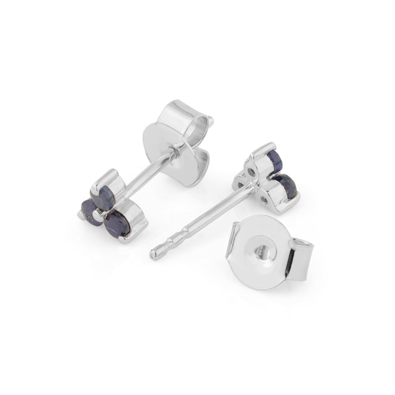 Ohrstecker TRINITY mit Saphir 1.5 mm