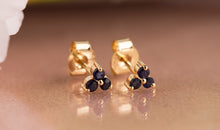 Ohrstecker TRINITY mit Saphir 1.5 mm