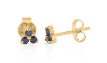 Ohrstecker TRINITY mit Saphir 1.5 mm