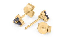 Ohrstecker TRINITY mit Saphir 1.5 mm