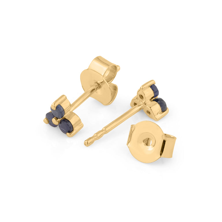 Ohrstecker TRINITY mit Saphir 1.5 mm