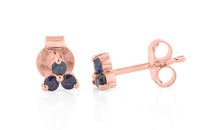Ohrstecker TRINITY mit Saphir 1.5 mm