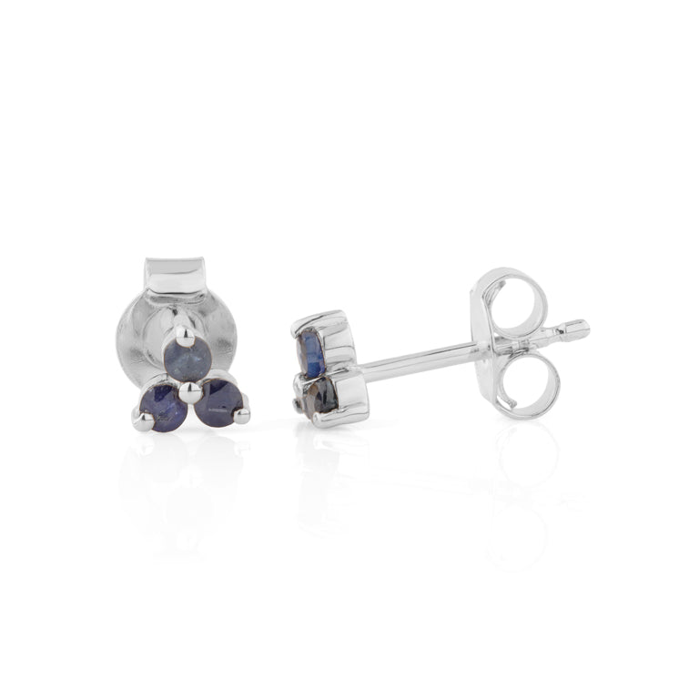 Ohrstecker TRINITY mit Saphir 1.5 mm