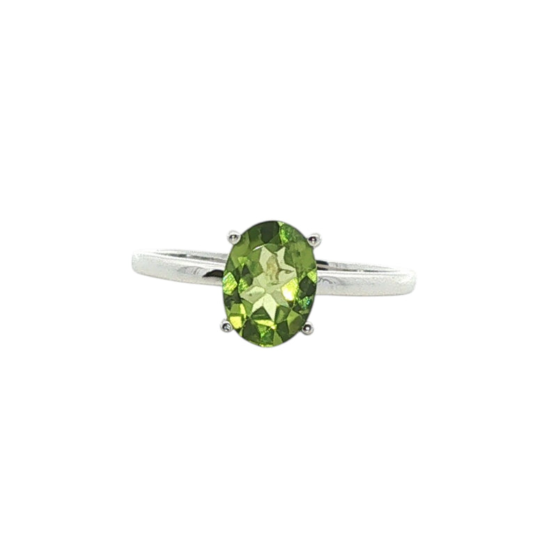 Ring FLORINEA mit Peridote 6X8 mm