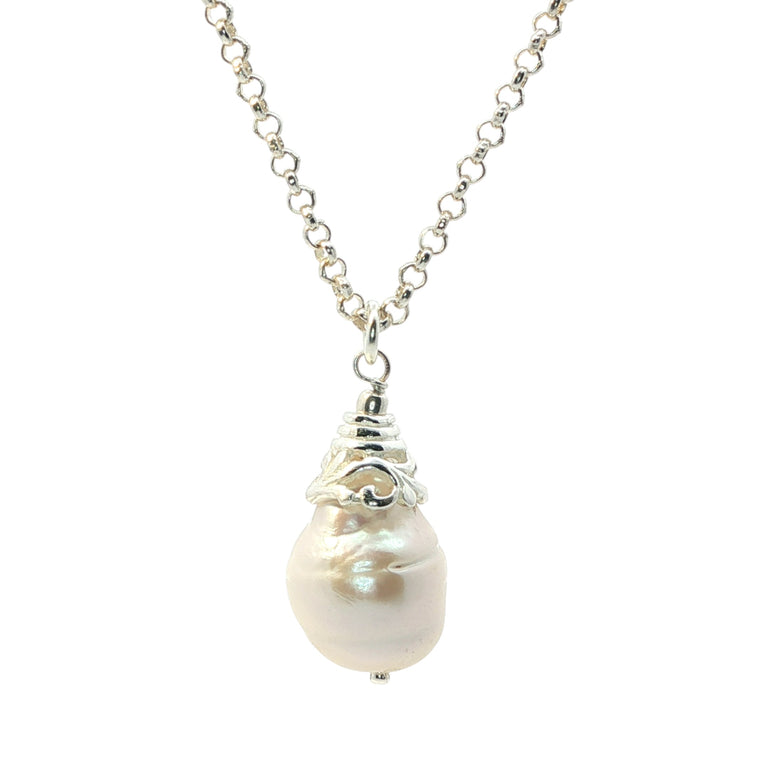 Silberkette mit Barockperle