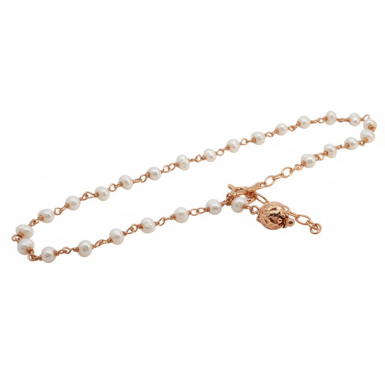 Perlen Anklet mit einem Charm