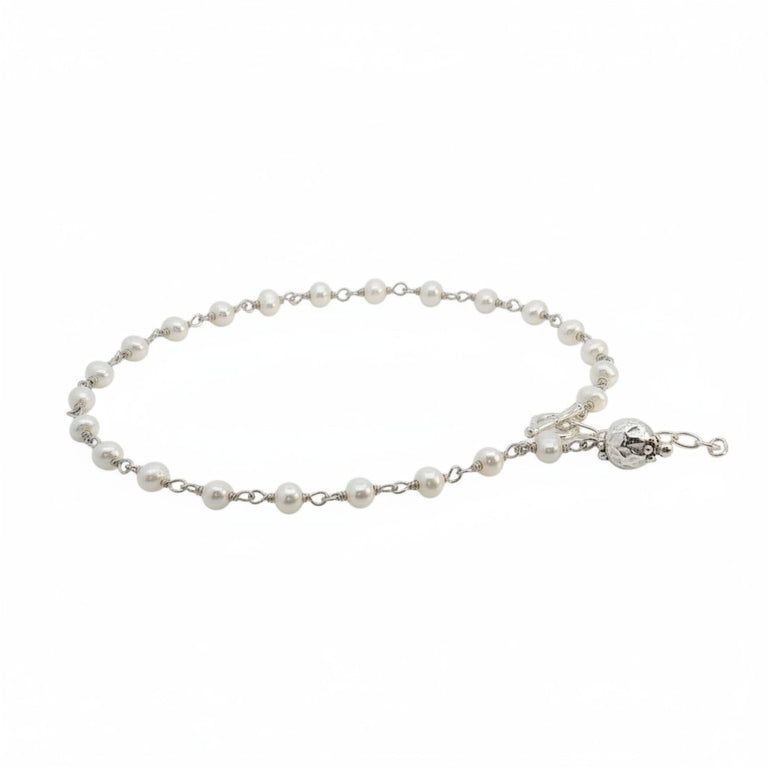 Perlen Anklet mit einem Charm