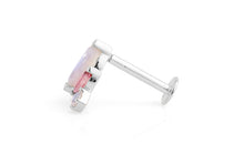Piercing LOTUS LOVE mit Mondstein und Rosaturmalin
