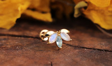 Piercing OCEANA mit Mondstein