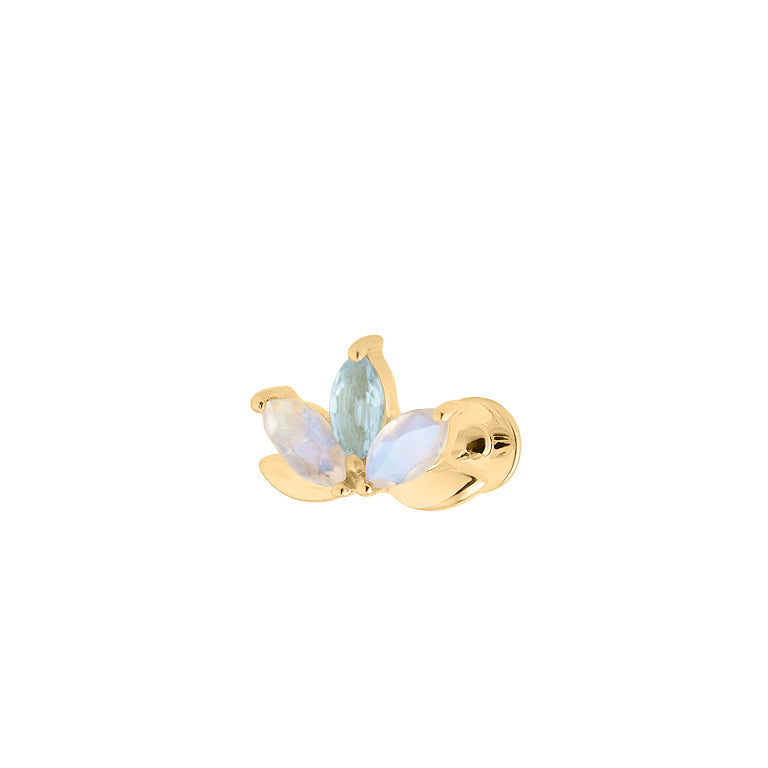 Piercing OCEANA mit Mondstein