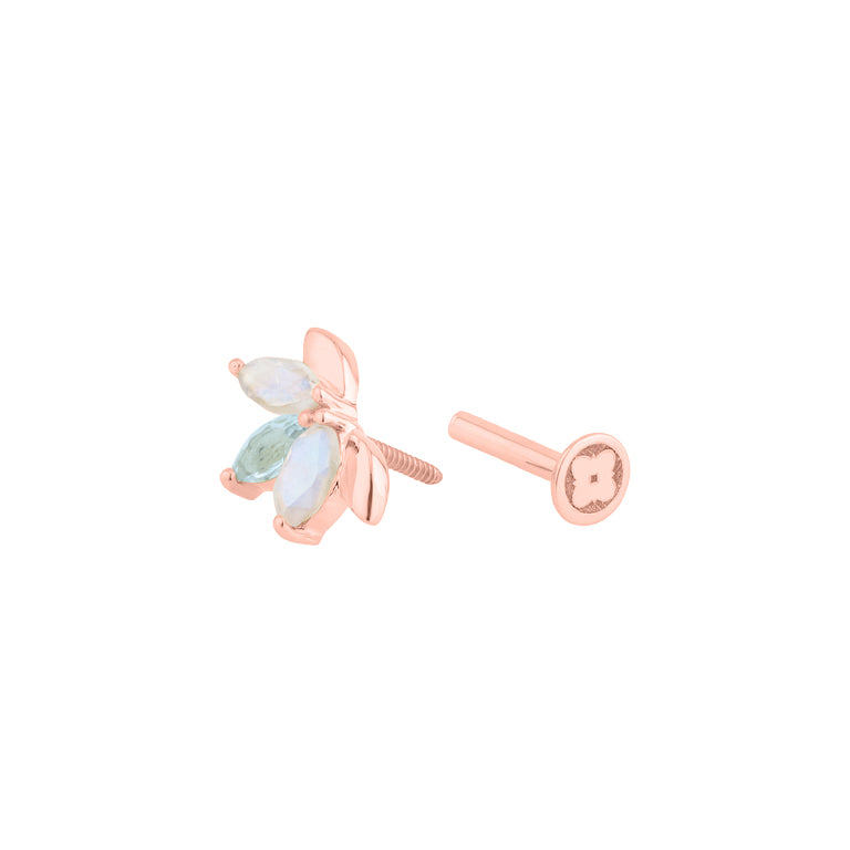 Piercing OCEANA mit Mondstein