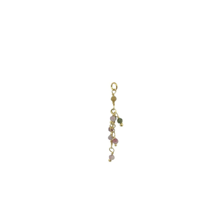Piercing Kette Multiturmalin – filigrane Verbindung mit einem Link