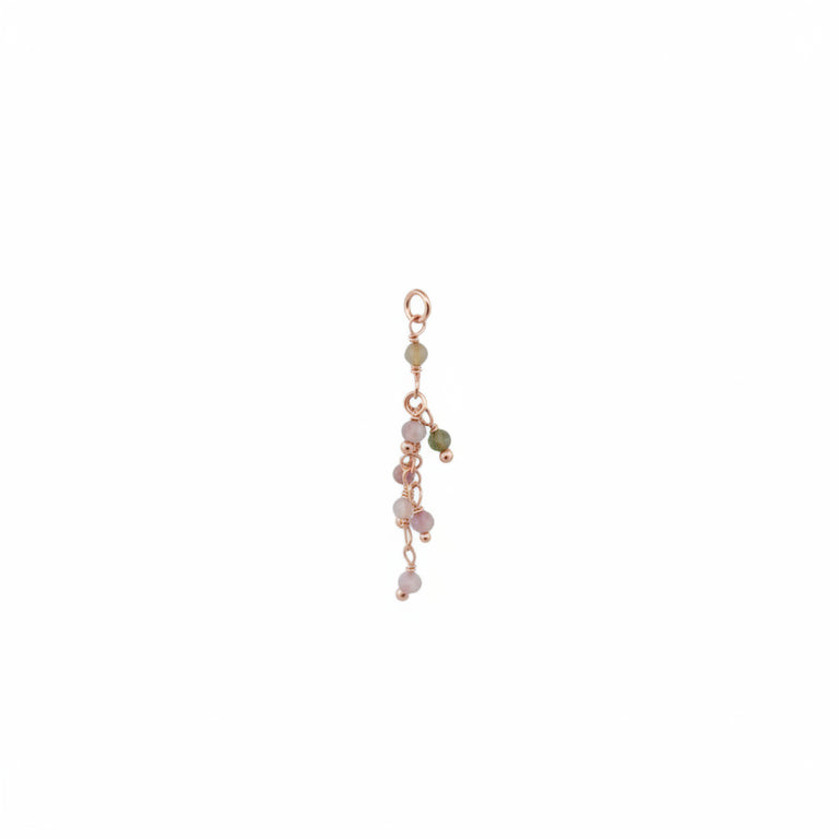 Piercing Kette Multiturmalin – filigrane Verbindung mit einem Link