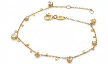 Armband DOREEN 18k gelb Gold Mondstein , Diamanten