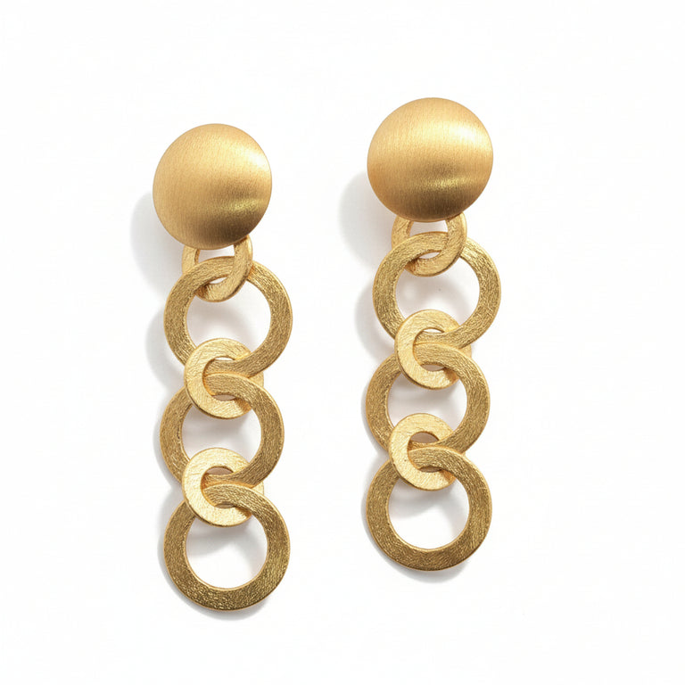 Ohrstecker Circle Chain