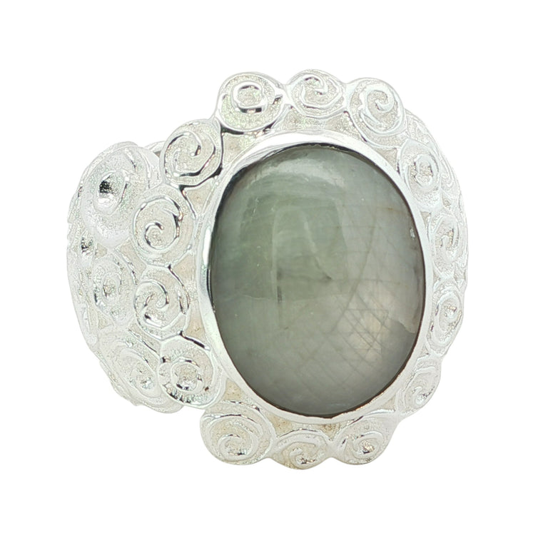 Unikatring ELARIS mit Sternsaphir