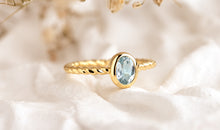 Ring  EMILY Aquamarin 7X9mm