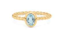 Ring  EMILY Aquamarin 7X9mm