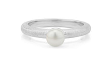 Ring ASTRID 2.5 mm matt mit Perle