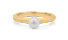 Ring ASTRID 2.5 mm matt mit Perle