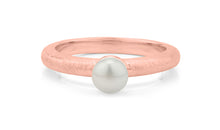 Ring ASTRID 2.5 mm matt mit Perle