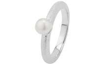 Ring ASTRID 2.5 mm matt mit Perle
