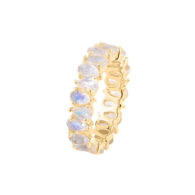 Ring AYAT mit Mondstein 3X5mm